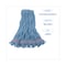 Boardwalk 1 in Looped-End Wet Mop, Blue, Cotton/Synthetic, PK12, BWK503BLNB BWK503BLNB - alternate 7